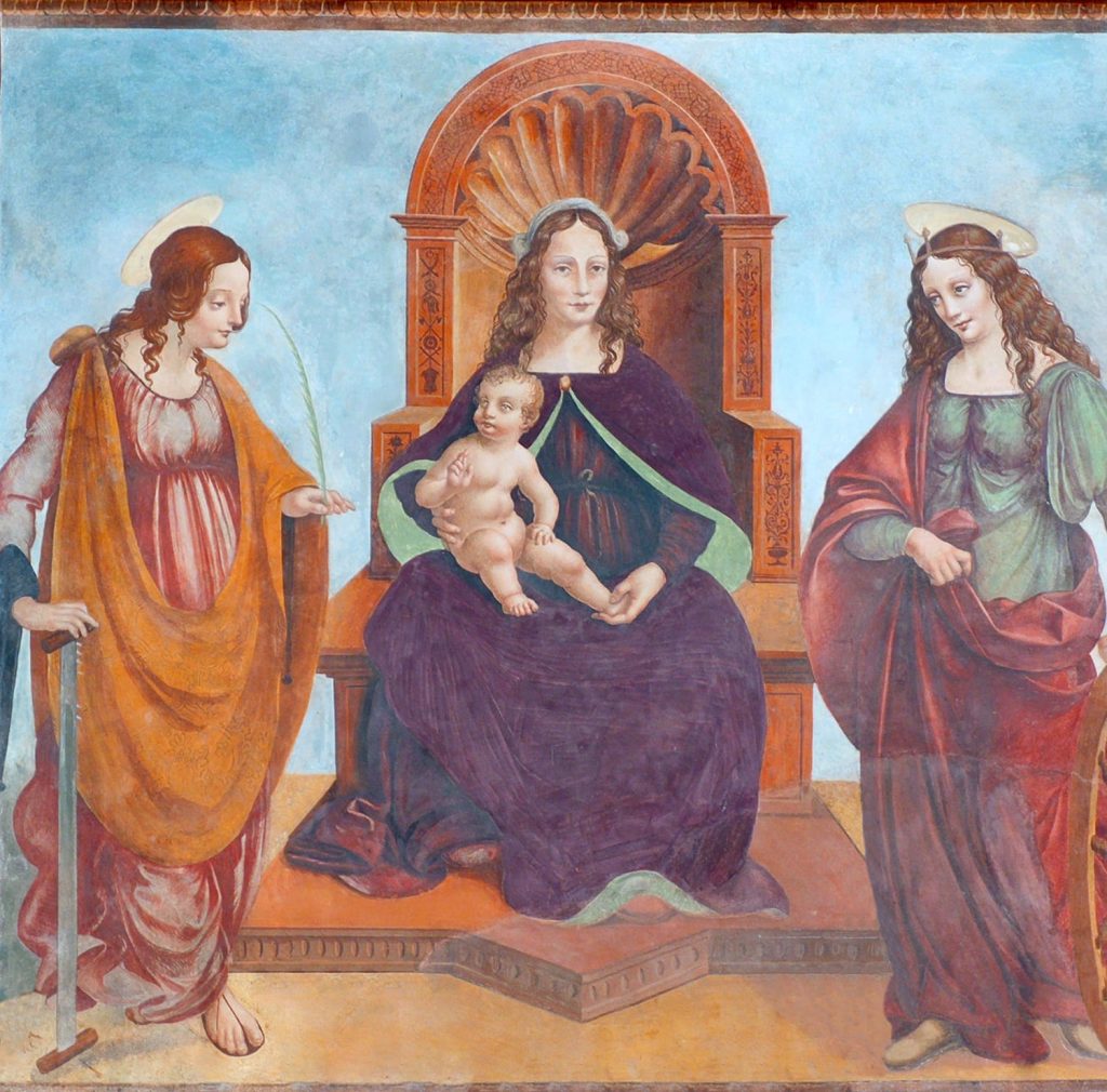 Museo Urbano Diffuso - Madonna tra sant eufemia e santa caterina